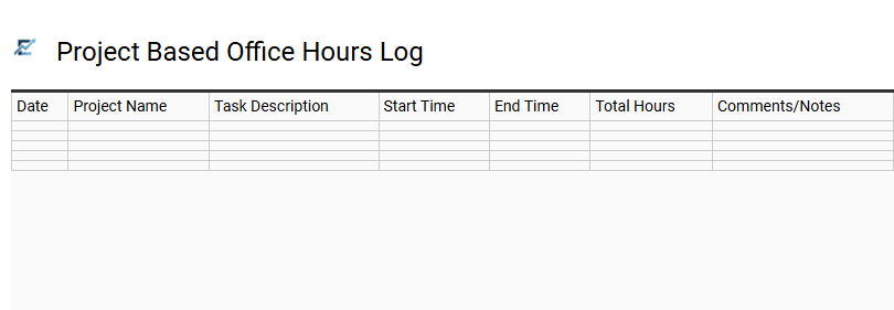 Project Based Office Hours Log