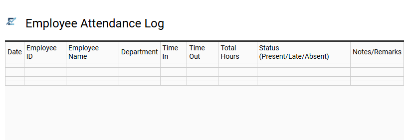 Employee Attendance Log