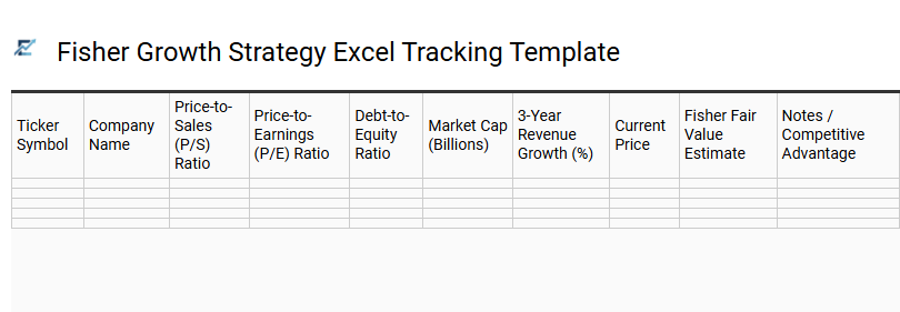Fisher Growth Strategy Excel Tracking Template