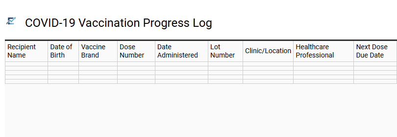 COVID-19 Vaccination Progress Log