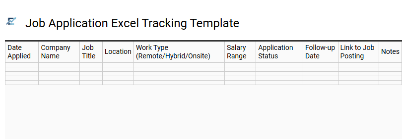 Comprehensive Job Application Tracker Excel Template for Career Search Management