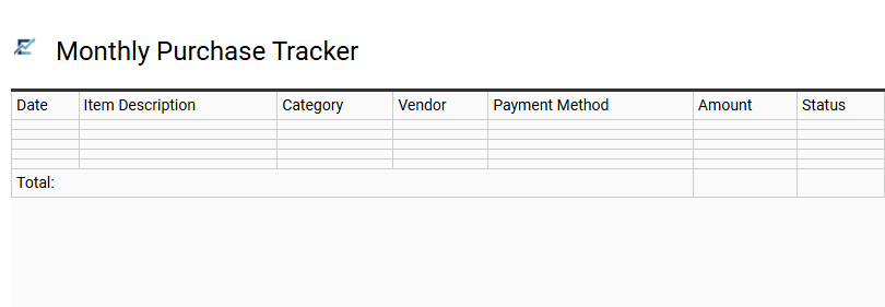 Comprehensive Excel Purchase Tracking Spreadsheet for Business Expense Management