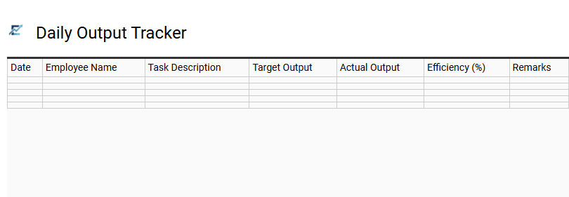 Daily Output Tracker